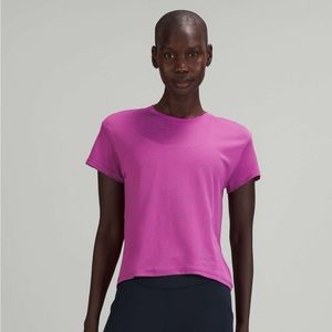 Lululemon Train to Be Short Sleeve Shirt - Rippled Wave Vivid Plum Purple